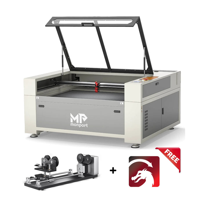 Special Offer | Monport 130W Built-in Chiller CO2 Laser Engraver & Cutter (55" x 35")