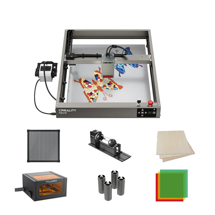 Falcon2 40W Laser Engraver and Cutter Bundle All-in-one Kits