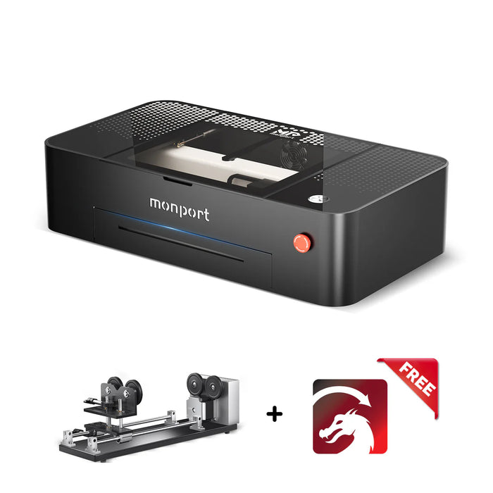 MONPORT ONYX 55W Desktop CO2 Laser Engraver with Autofocus - Machine