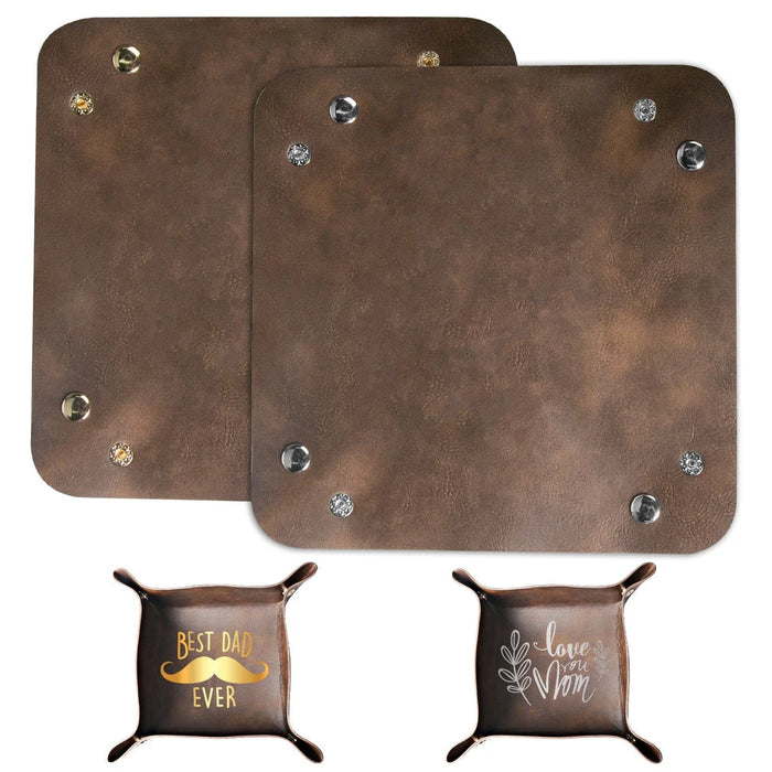 2 Pcs Leather Tray Table Top