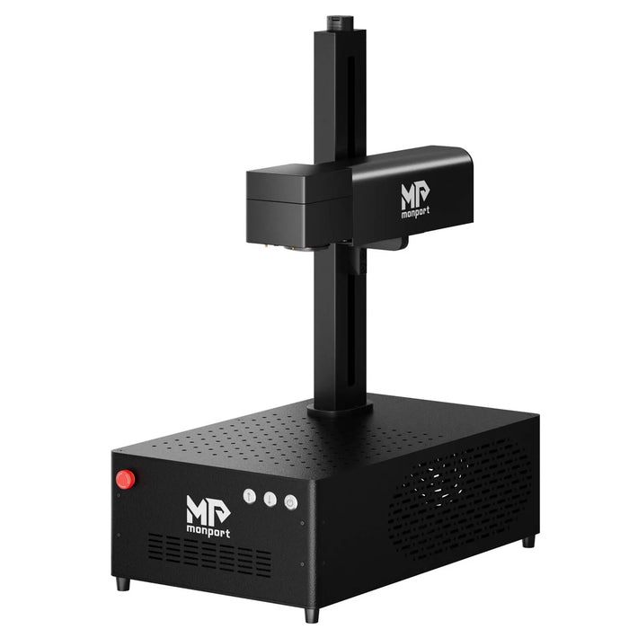 Monport GI 60W Integrated MOPA Fiber Laser Engraver & Marking Machine with Electric Lifting - Machine