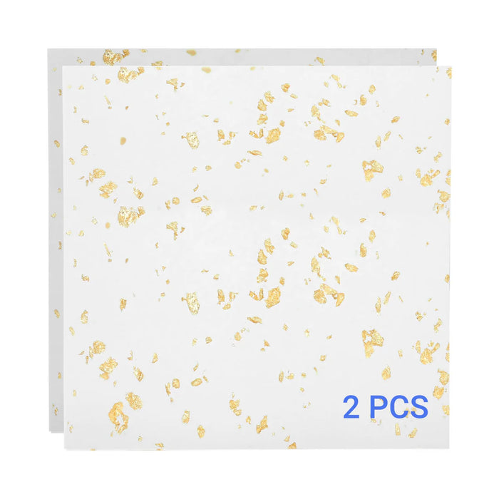 2pcs Glitter Clear Acrylic Sheets 12"x12” 1/8” Thick Plexiglass Board for Signs