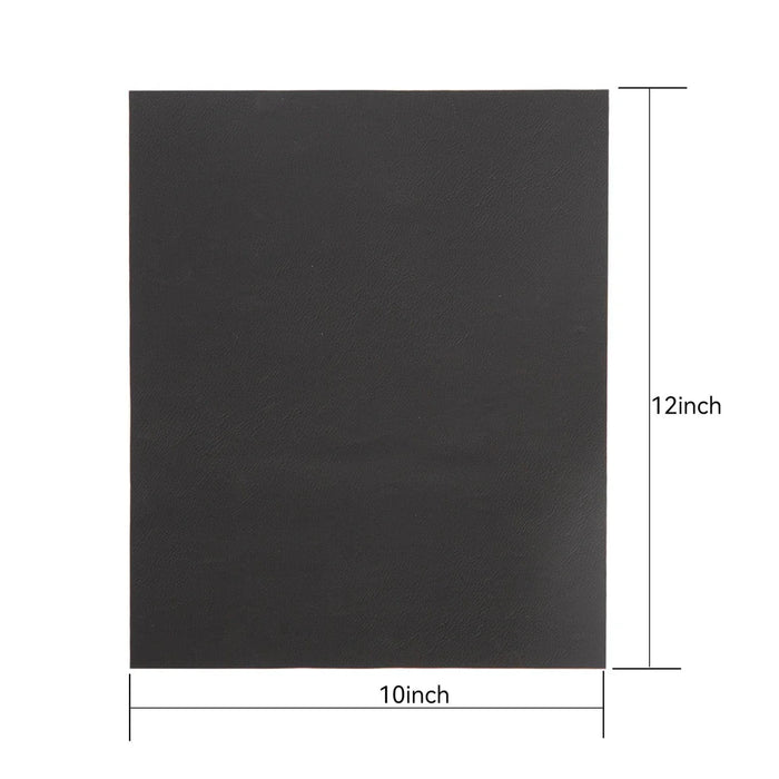 4 Pcs Black Leather Repair Patches 10x12"